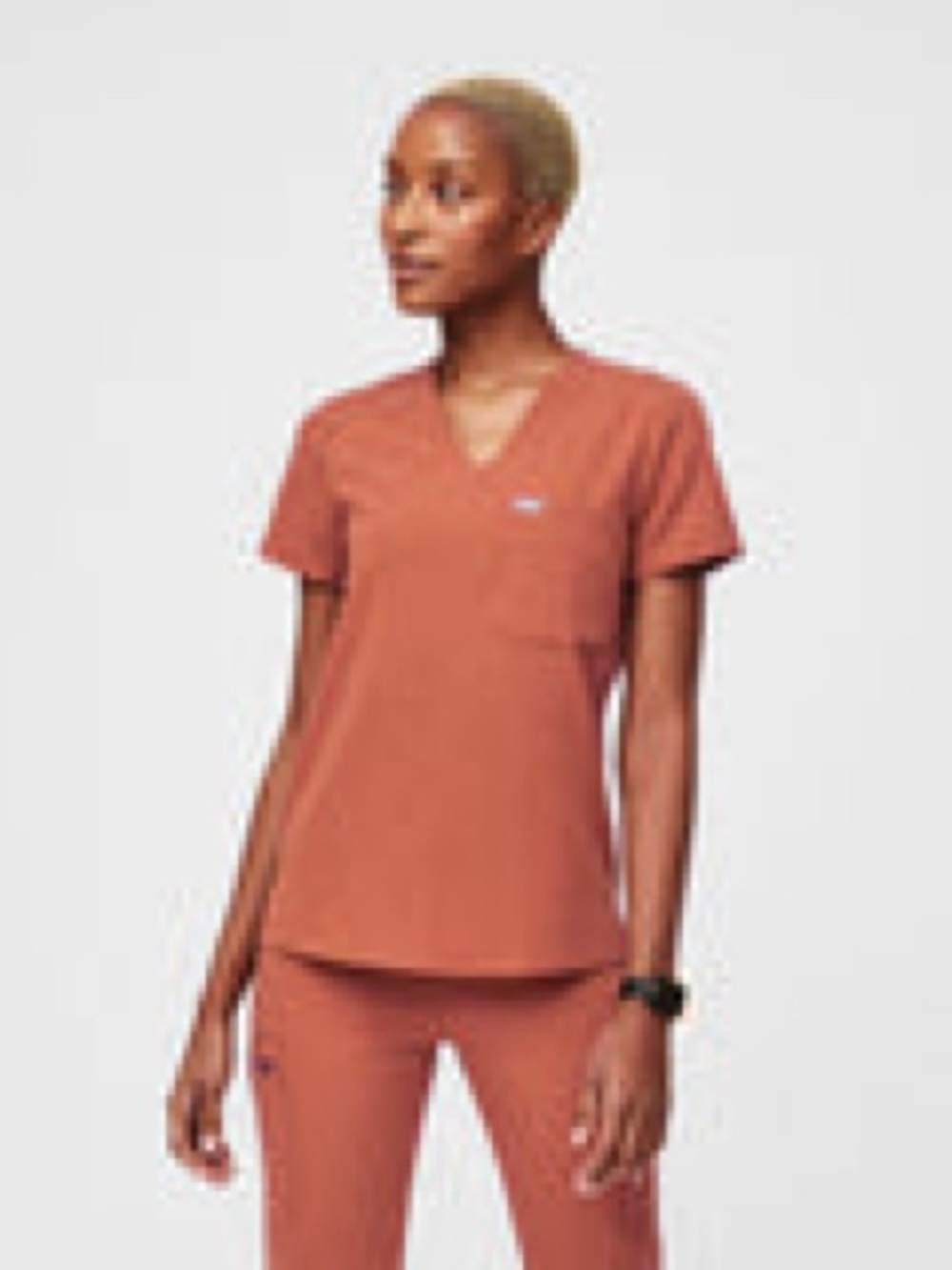 Women’s small Figs scrub set- Terracotta